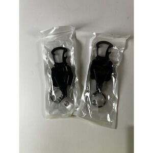 2-Pack Retractable Badge Holder | 32" Steel Cord | Heavy Duty Keychain Clip NEW